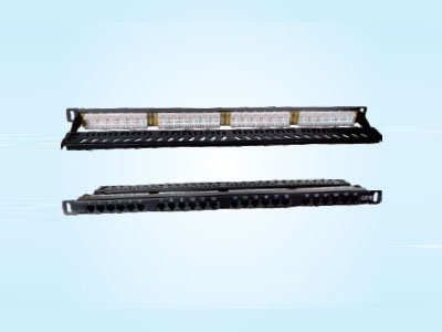 0.5U 6A類(lèi)24口非屏蔽配線架